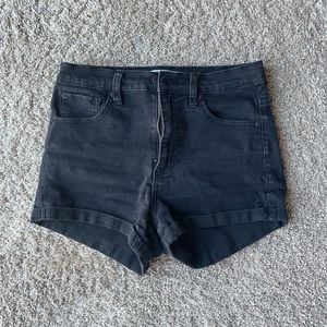 Garage - black high rise shorts size 3